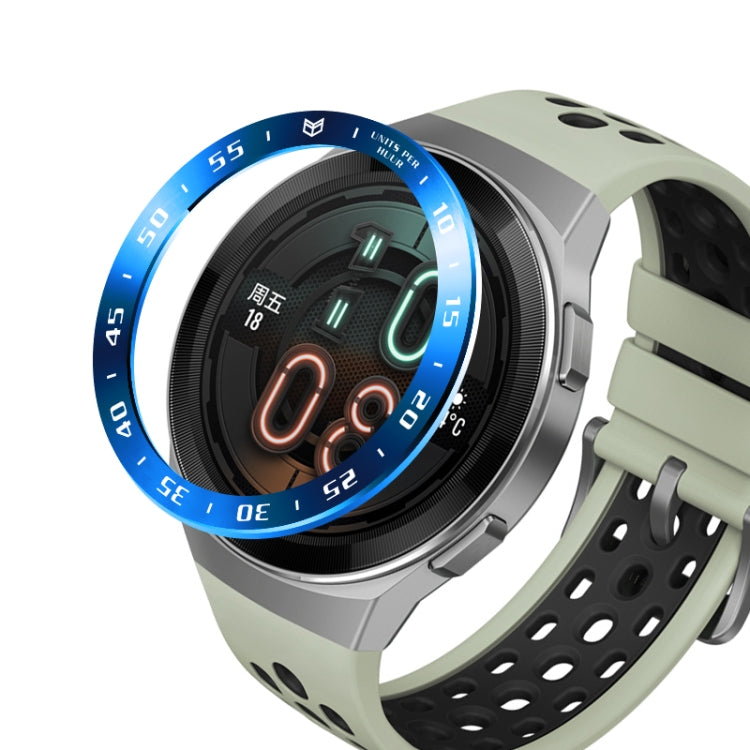 For Huawei Watch GT2e Smart Watch Stainless Steel Bezel Ring, Style:A Version Time