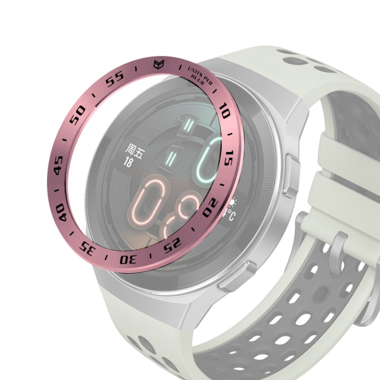 For Huawei Watch GT2e Smart Watch Stainless Steel Bezel Ring, Style:A Version Time
