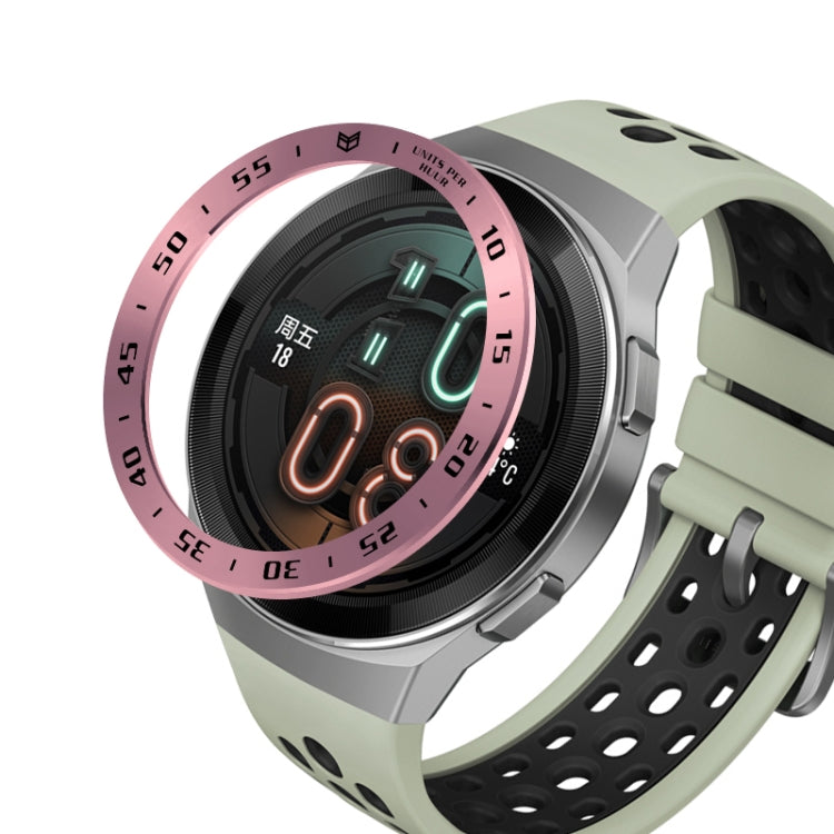 For Huawei Watch GT2e Smart Watch Stainless Steel Bezel Ring, Style:A Version Time