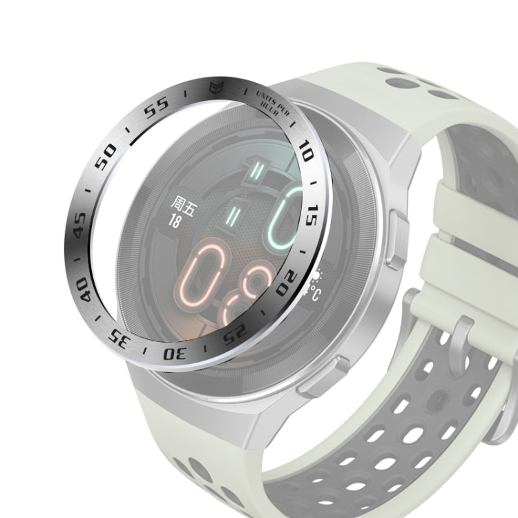 For Huawei Watch GT2e Smart Watch Stainless Steel Bezel Ring, Style:A Version Time
