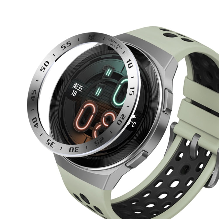 For Huawei Watch GT2e Smart Watch Stainless Steel Bezel Ring, Style:A Version Time