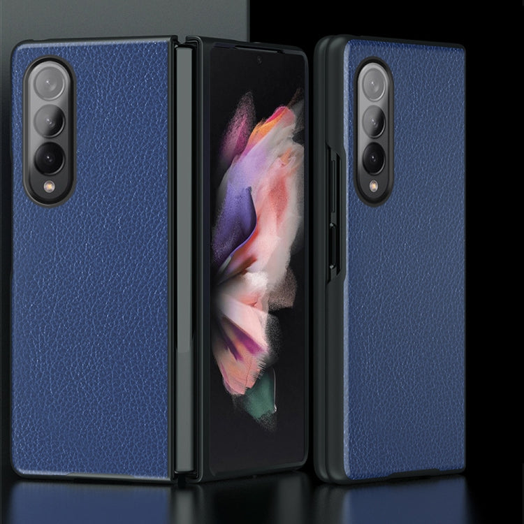 For Samsung Galaxy Z Fold3 5G Litchi Pattern Foldable Protective Case