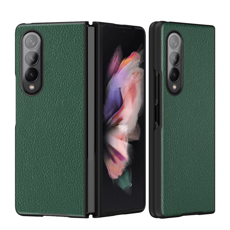 For Samsung Galaxy Z Fold3 5G Litchi Pattern Foldable Protective Case