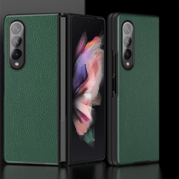 For Samsung Galaxy Z Fold3 5G Litchi Pattern Foldable Protective Case