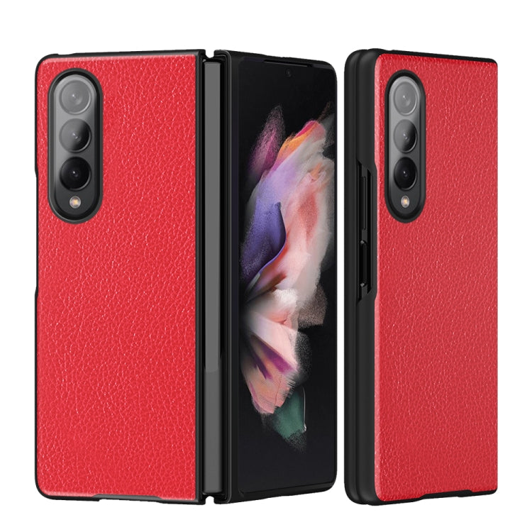 For Samsung Galaxy Z Fold3 5G Litchi Pattern Foldable Protective Case