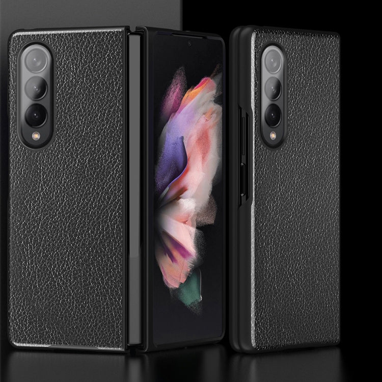 For Samsung Galaxy Z Fold3 5G Litchi Pattern Foldable Protective Case