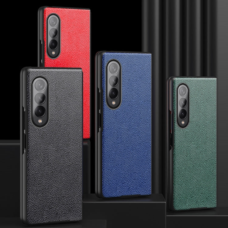 For Samsung Galaxy Z Fold3 5G Litchi Pattern Foldable Protective Case