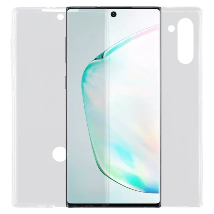 For Galaxy Note 10 Ultra-thin Double-sided Full Coverage Transparent TPU Case