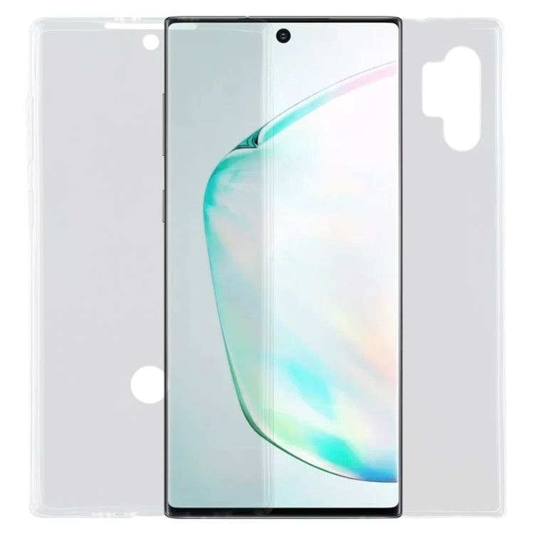 For Galaxy Note 10+ Ultra-thin Double-sided Full Coverage Transparent TPU Case