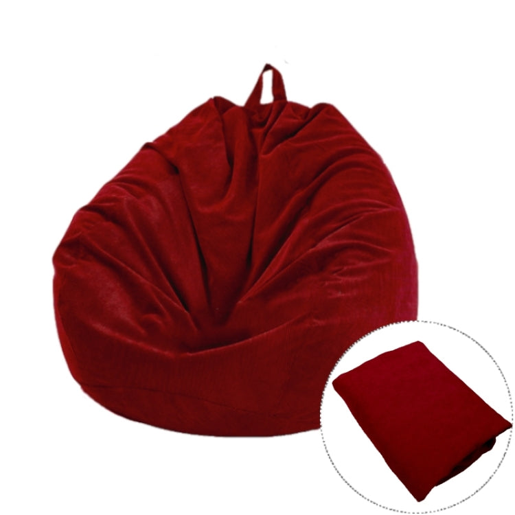 Corduroy Lazy Bean Bag Chair Sofa Cover, Size:70x80cm
