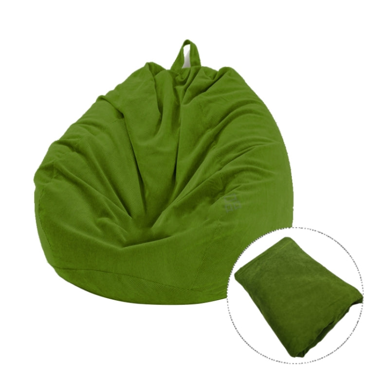 Corduroy Lazy Bean Bag Chair Sofa Cover, Size:70x80cm