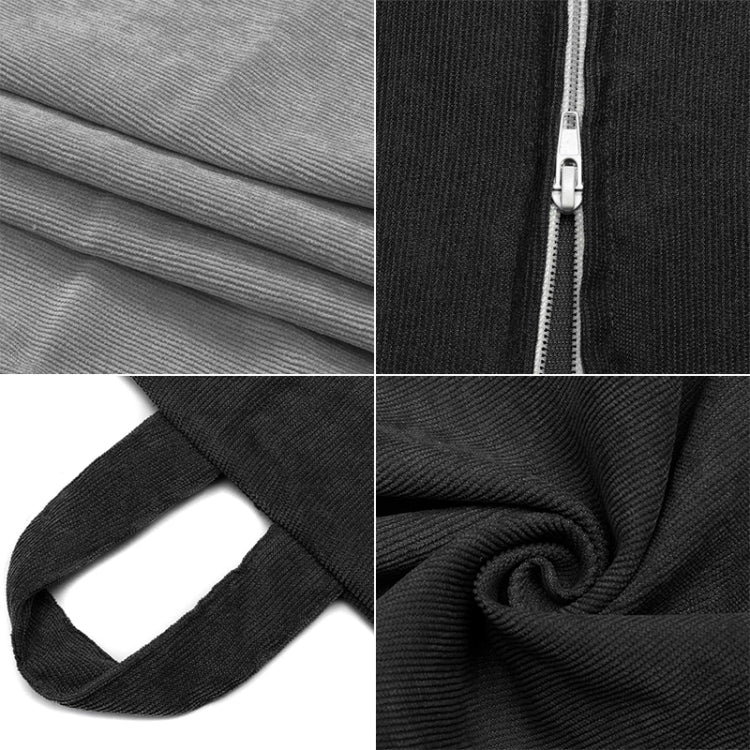 Corduroy Lazy Bean Bag Chair Sofa Cover, Size:70x80cm