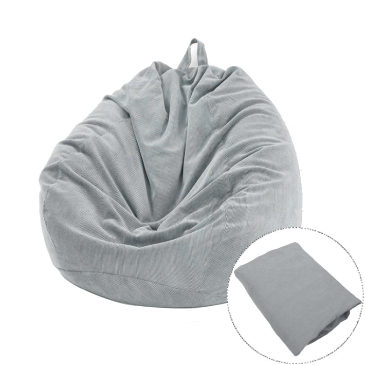 Corduroy Lazy Bean Bag Chair Sofa Cover, Size:100x120cm