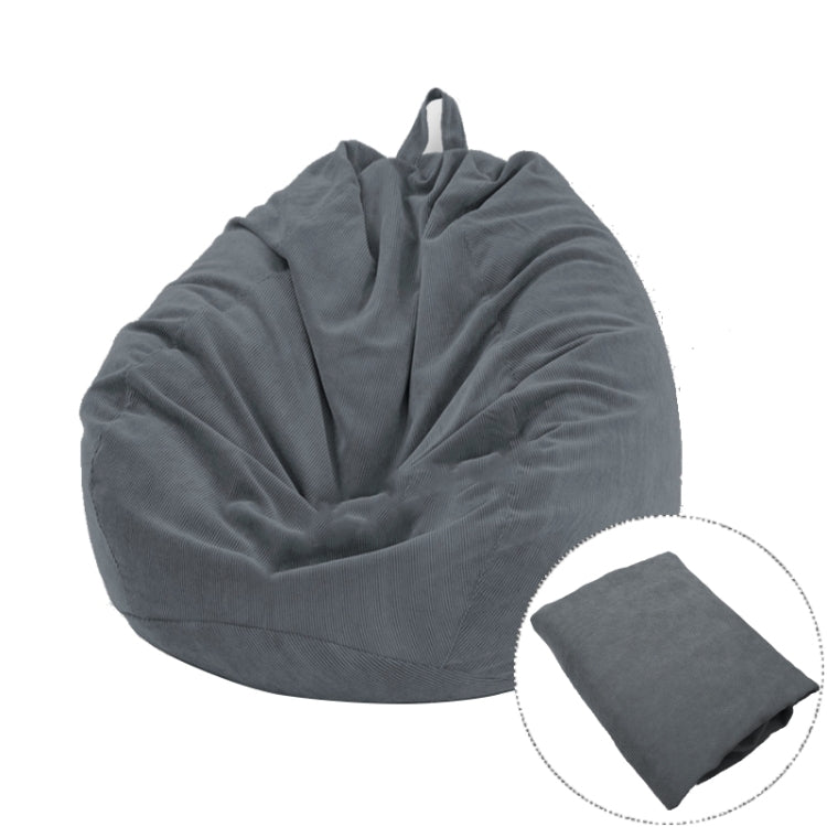 Corduroy Lazy Bean Bag Chair Sofa Cover, Size:100x120cm