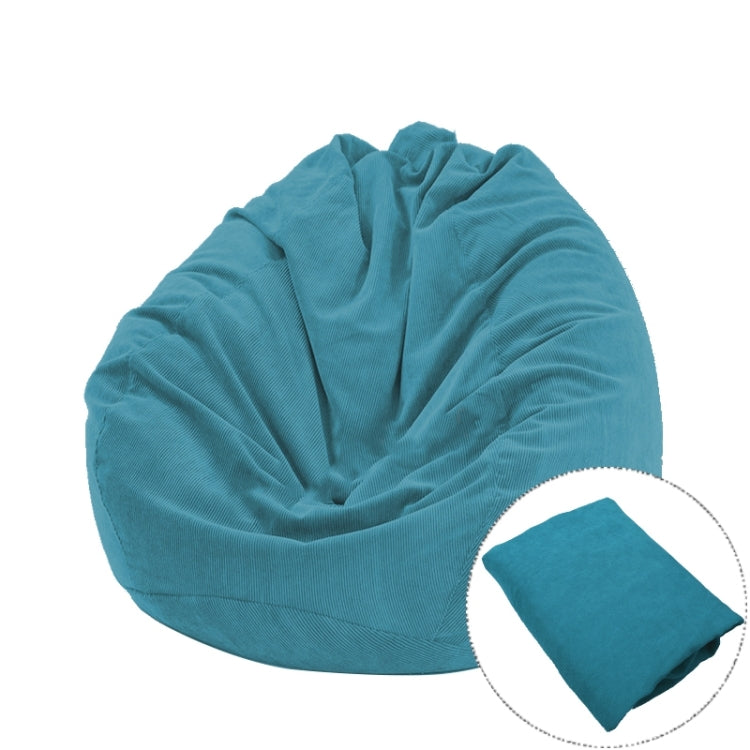 Corduroy Lazy Bean Bag Chair Sofa Cover, Size:100x120cm