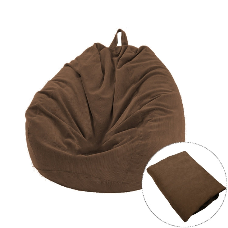 Corduroy Lazy Bean Bag Chair Sofa Cover, Size:100x120cm