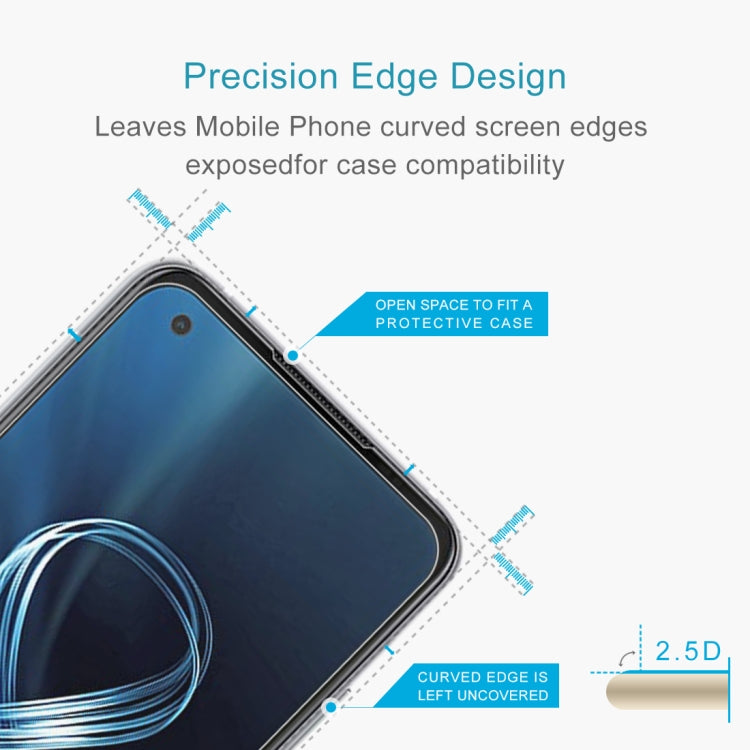 For Asus Zenfone 8 50 PCS 0.26mm 9H 2.5D Tempered Glass Film
