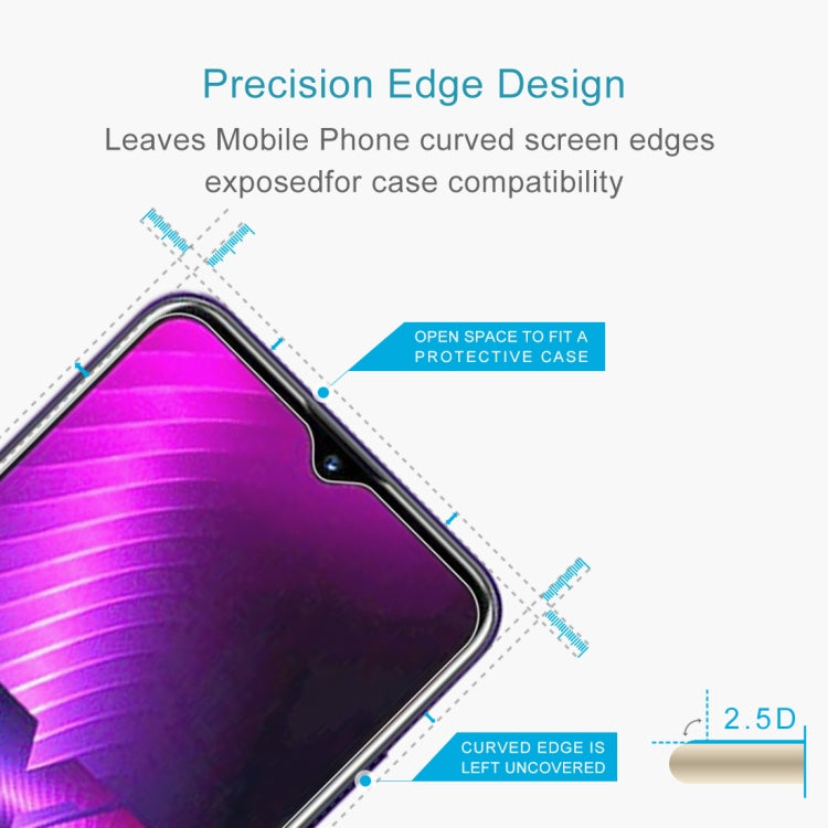 For LG W31 / W31+ 50 PCS 0.26mm 9H 2.5D Tempered Glass Film