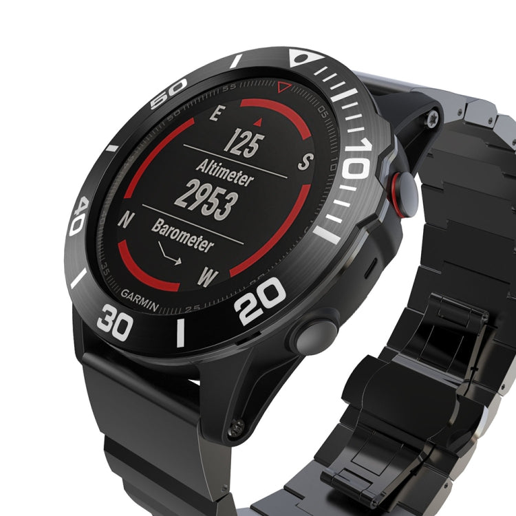 For Garmin Fenix 5X/5X Plus Smart Watch Steel Bezel Ring, A Version