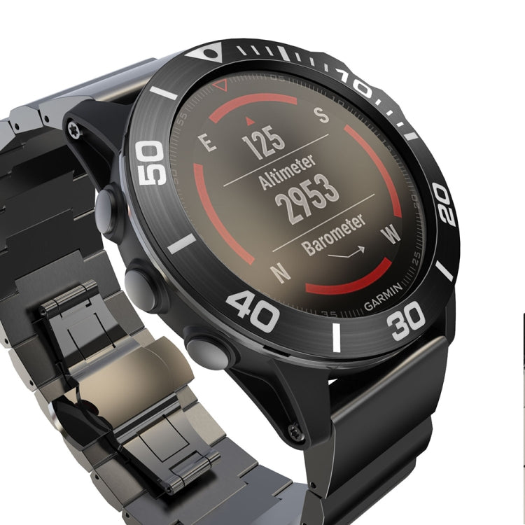 For Garmin Fenix 5X/5X Plus Smart Watch Steel Bezel Ring, A Version