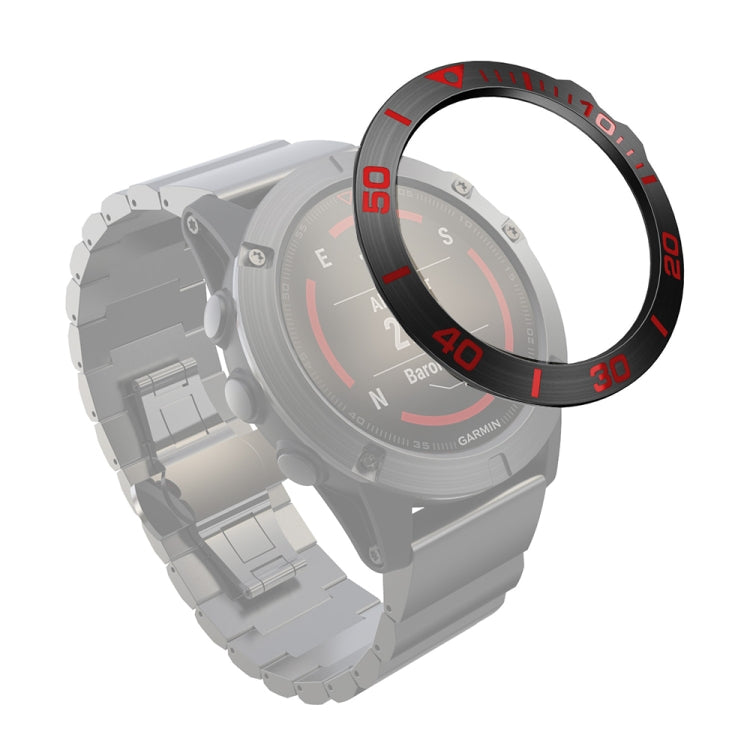 For Garmin Fenix 5X/5X Plus Smart Watch Steel Bezel Ring, A Version