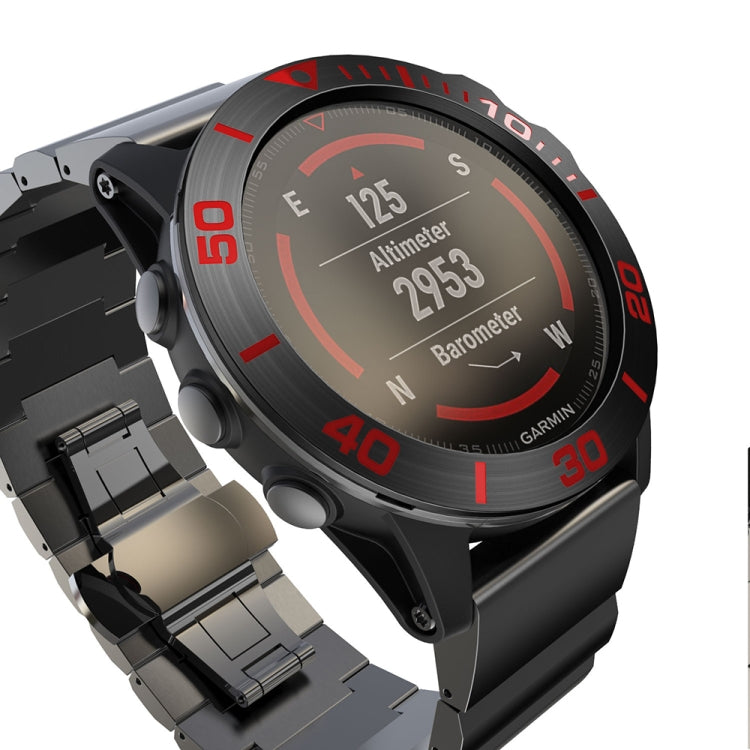 For Garmin Fenix 5X/5X Plus Smart Watch Steel Bezel Ring, A Version