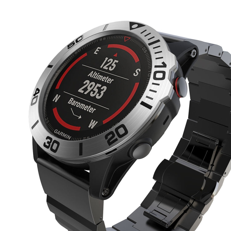 For Garmin Fenix 5X/5X Plus Smart Watch Steel Bezel Ring, A Version