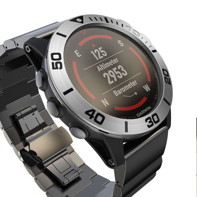 For Garmin Fenix 5X/5X Plus Smart Watch Steel Bezel Ring, A Version