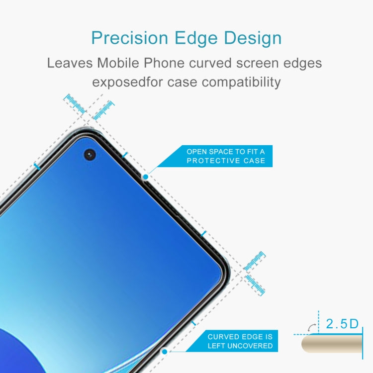 For OPPO Reno6 4G / Reno6 Z 50 PCS 0.26mm 9H 2.5D Tempered Glass Film