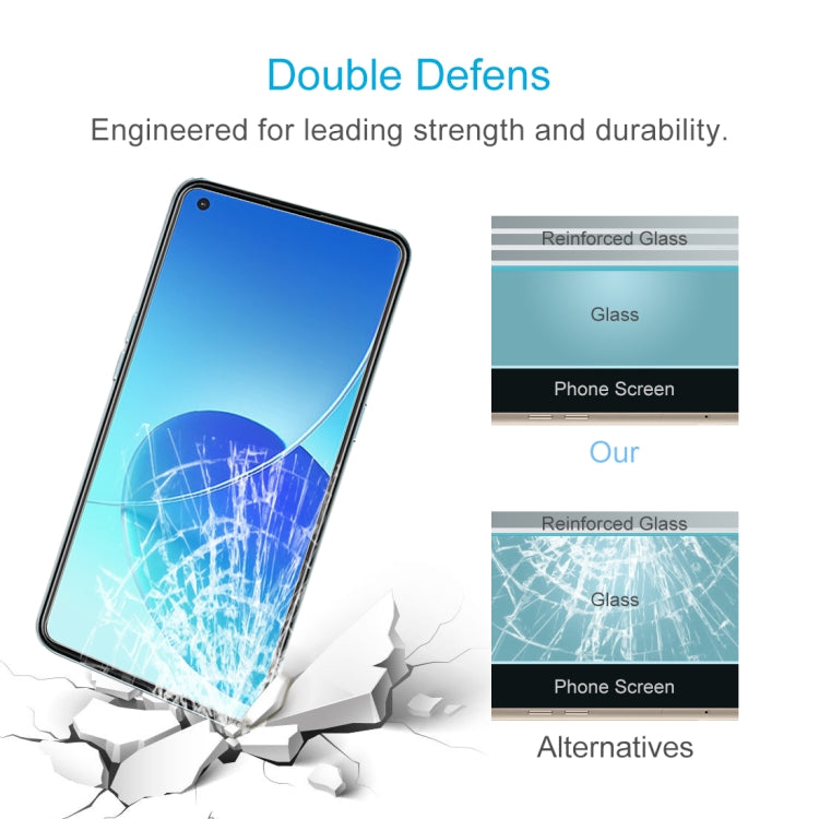 For OPPO Reno6 4G / Reno6 Z 50 PCS 0.26mm 9H 2.5D Tempered Glass Film