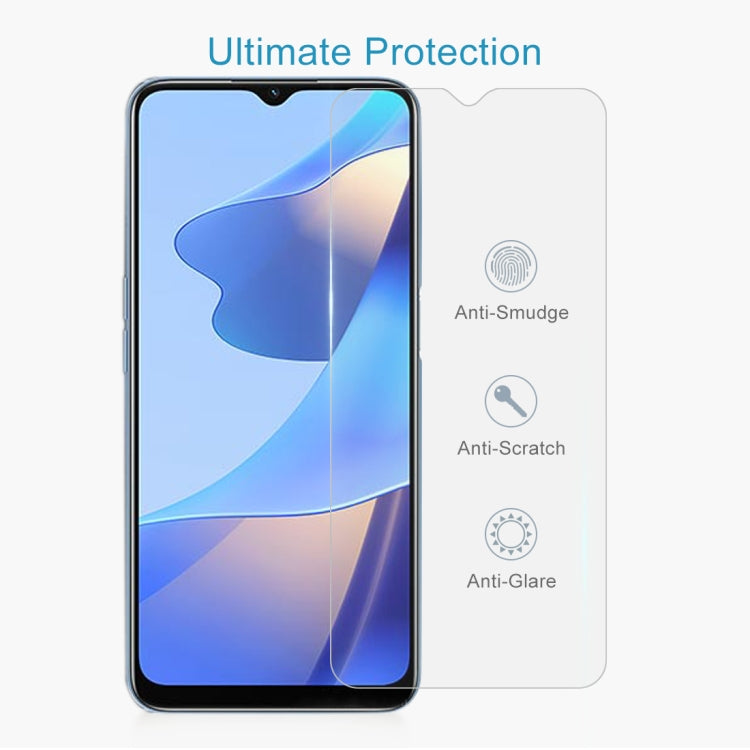 For OPPO A16 / A16S 50 PCS 0.26mm 9H 2.5D Tempered Glass Film