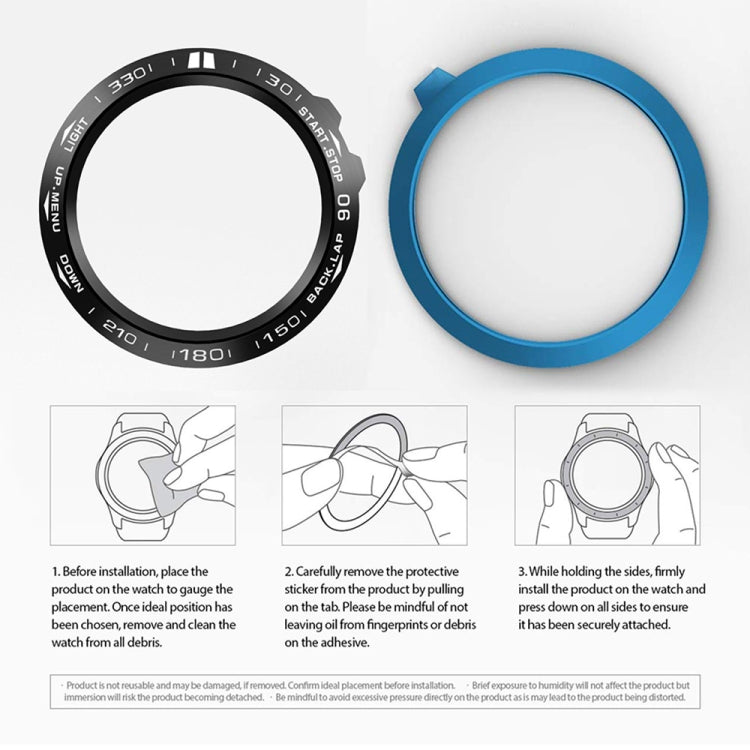For Garmin Fenix 3/3 HR Smart Watch Steel Bezel Ring, B Version