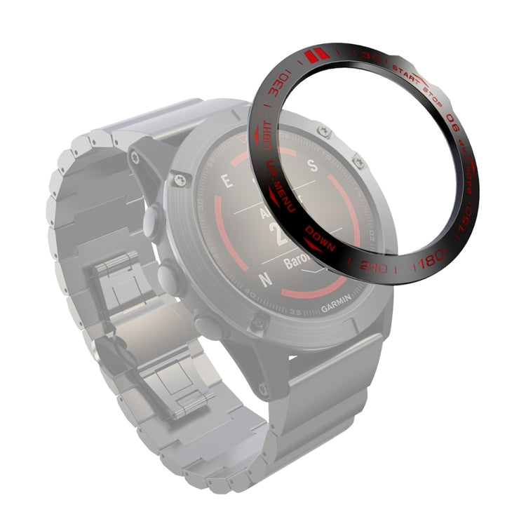 For Garmin Fenix 5X/5X Plus Smart Watch Steel Bezel Ring, B Version