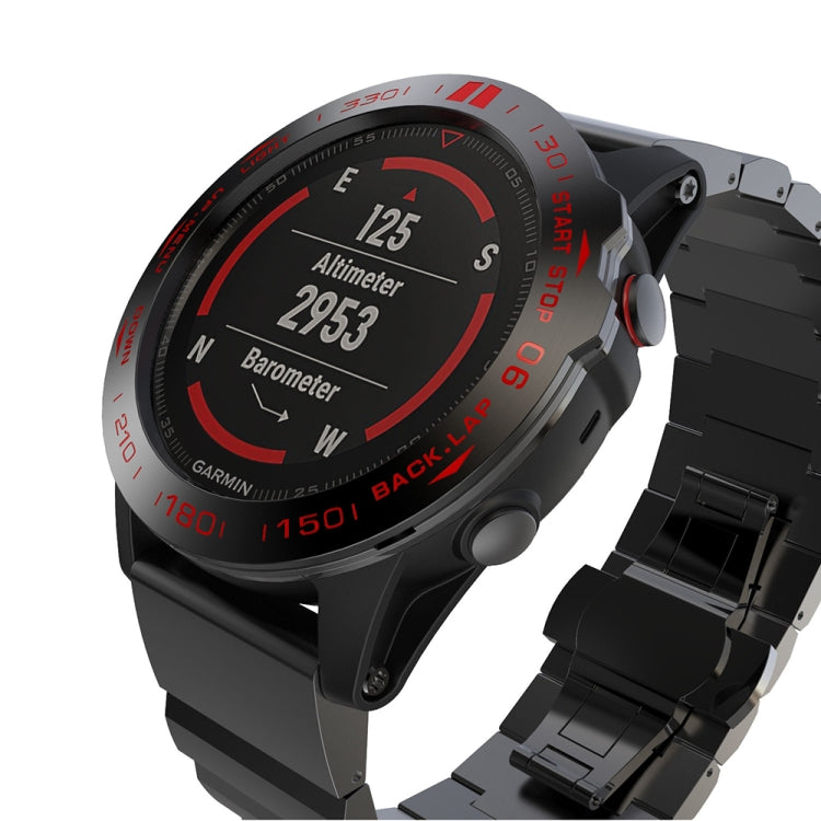 For Garmin Fenix 5X/5X Plus Smart Watch Steel Bezel Ring, B Version