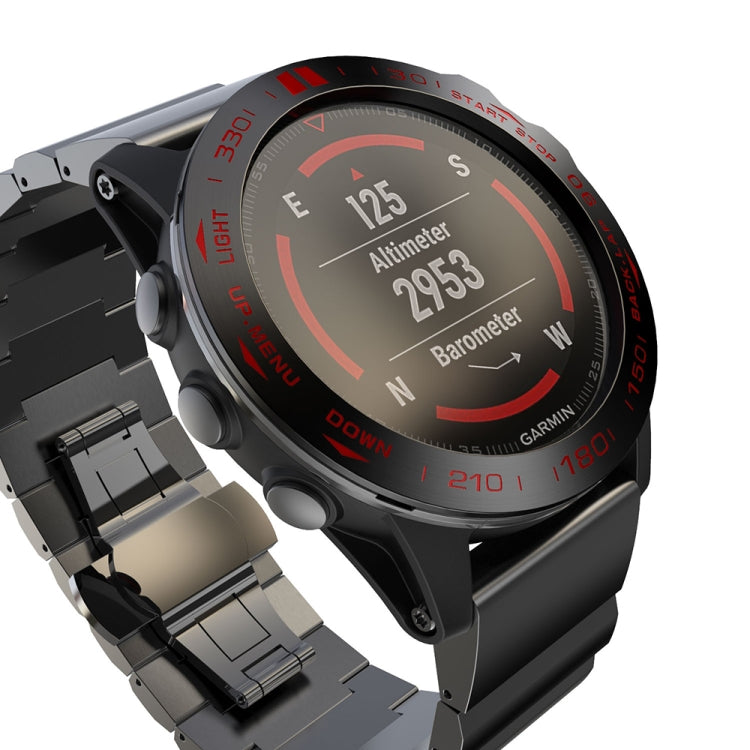 For Garmin Fenix 5X/5X Plus Smart Watch Steel Bezel Ring, B Version