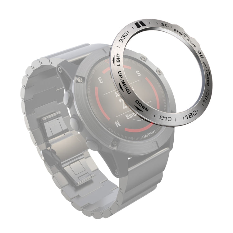 For Garmin Fenix 5X/5X Plus Smart Watch Steel Bezel Ring, B Version