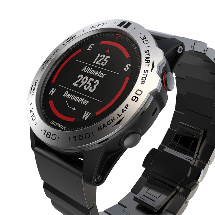 For Garmin Fenix 5X/5X Plus Smart Watch Steel Bezel Ring, B Version