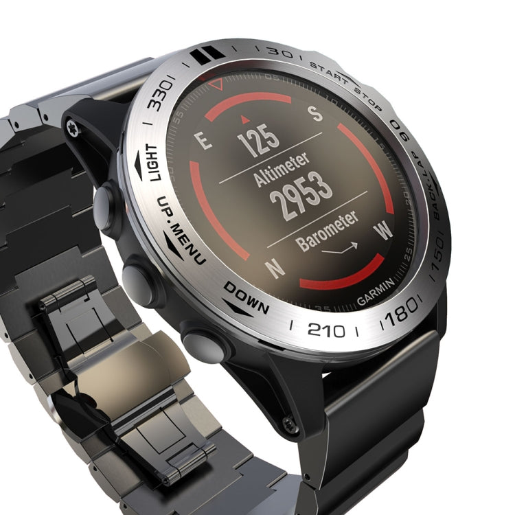 For Garmin Fenix 5X/5X Plus Smart Watch Steel Bezel Ring, B Version
