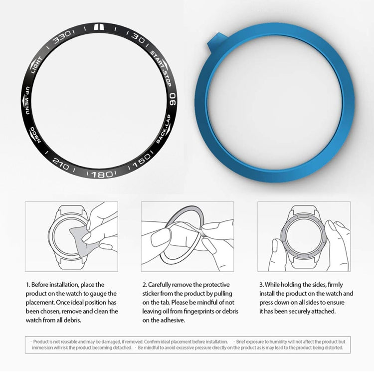 For Garmin Fenix 5 Smart Watch Steel Bezel Ring, B Version