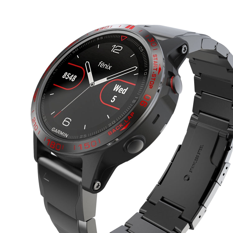 For Garmin Fenix 5 Smart Watch Steel Bezel Ring, B Version