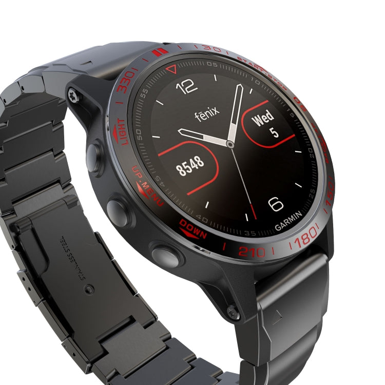 For Garmin Fenix 5 Smart Watch Steel Bezel Ring, B Version