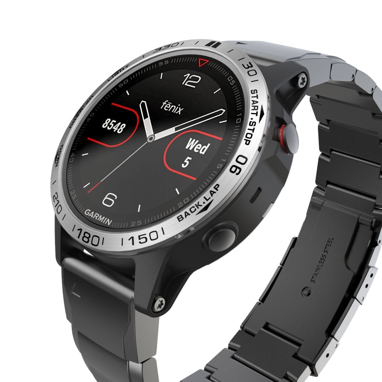 For Garmin Fenix 5 Smart Watch Steel Bezel Ring, B Version