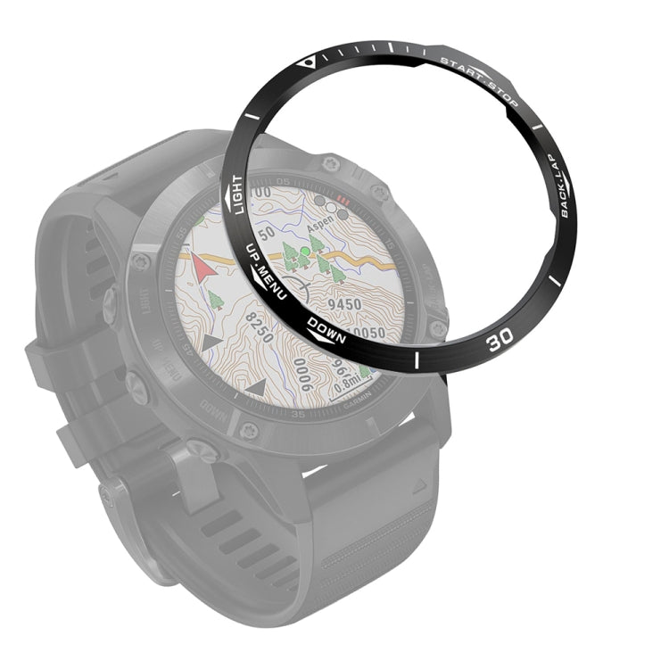 For Garmin Fenix 6X/6X Pro/6X Sapphire Smart Watch Steel Bezel Ring, B Version