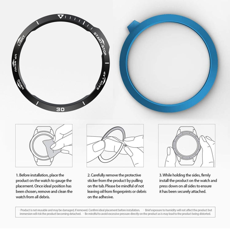 For Garmin Fenix 6X/6X Pro/6X Sapphire Smart Watch Steel Bezel Ring, B Version