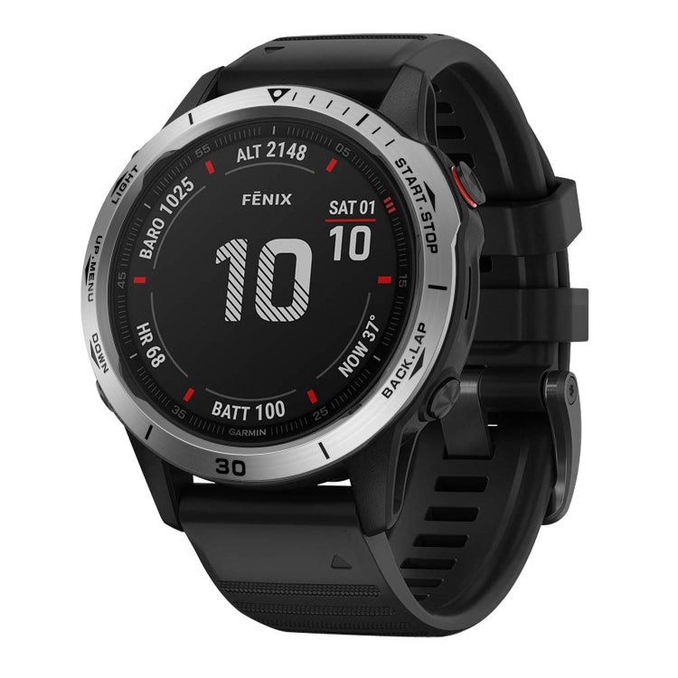 For Garmin Fenix 6X/6X Pro/6X Sapphire Smart Watch Steel Bezel Ring, B Version