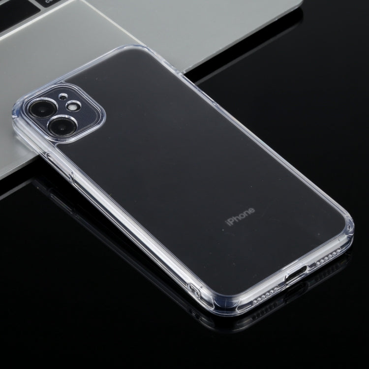 For iPhone 11 Frosted Stepless Fine Hole Glass Protective Case