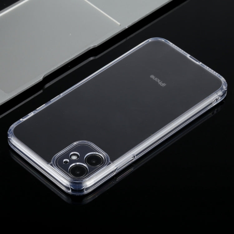 For iPhone 11 Frosted Stepless Fine Hole Glass Protective Case