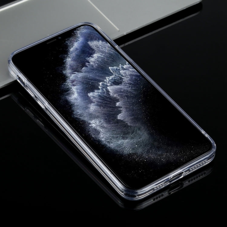 For iPhone 11 Pro Frosted Stepless Fine Hole Glass Protective Case