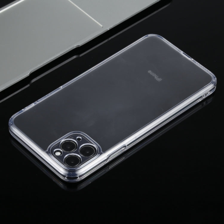For iPhone 11 Pro Frosted Stepless Fine Hole Glass Protective Case