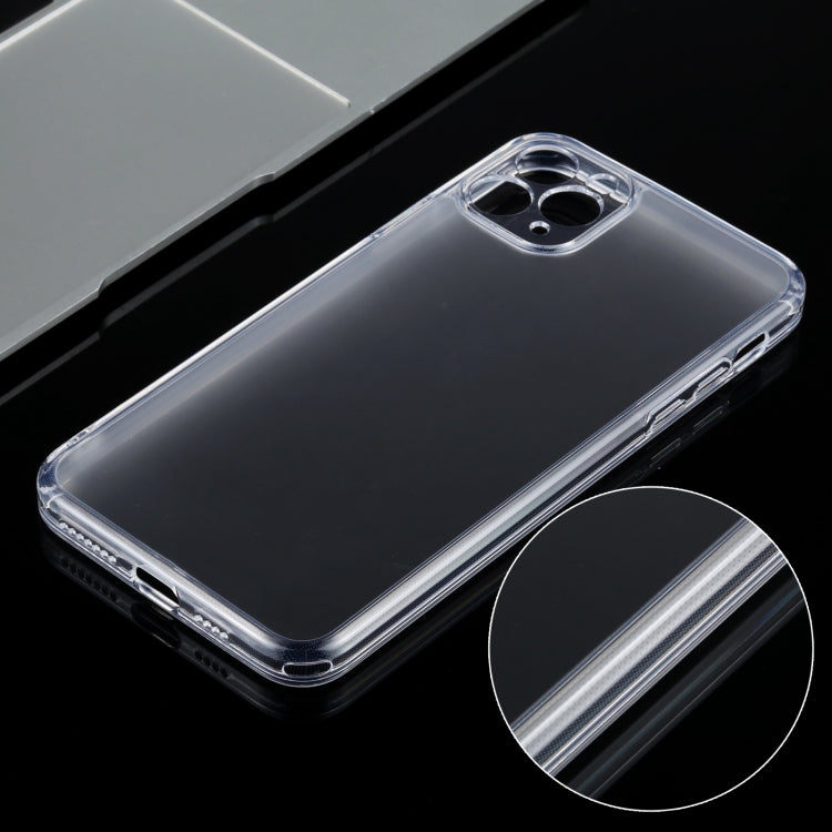 For iPhone 11 Pro Max Frosted Stepless Fine Hole Glass Protective Case